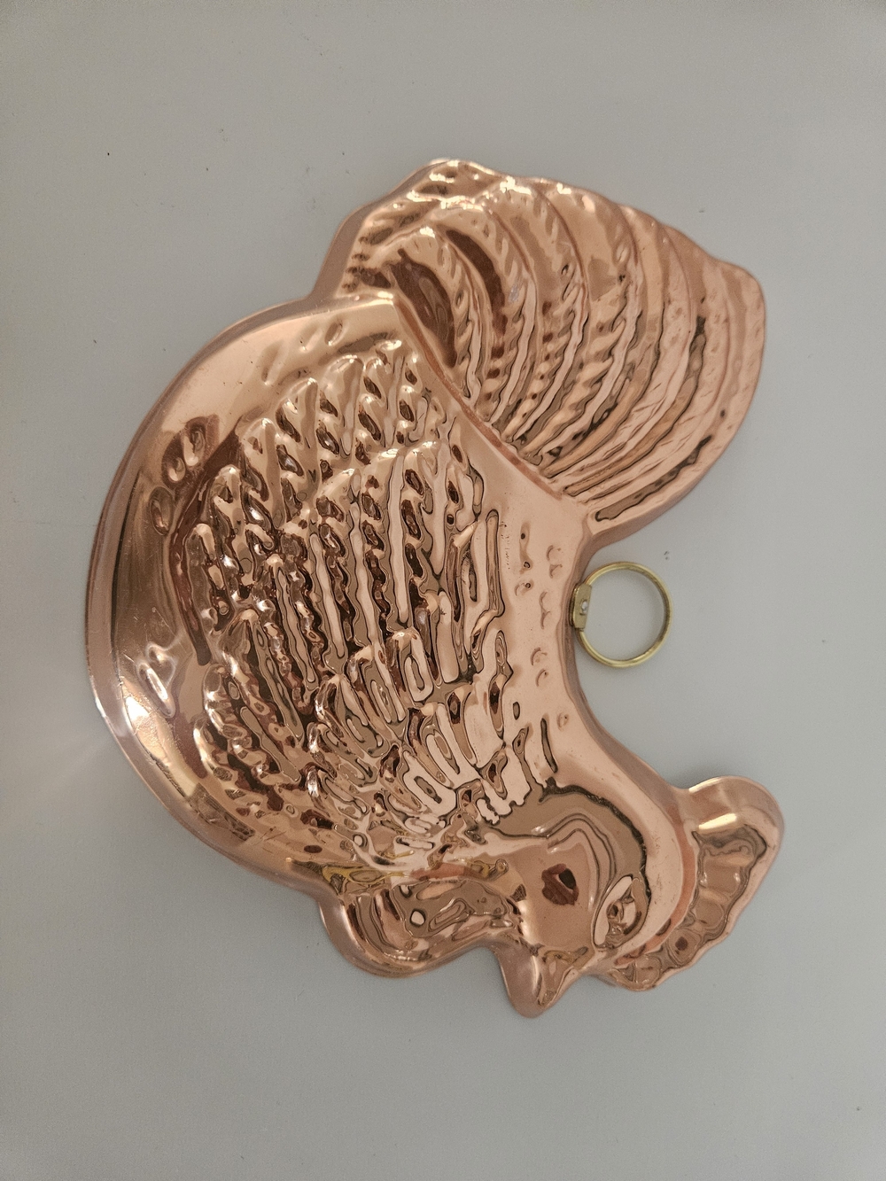 Vintage Copper Rooster Kitchen Wall Mold / Farmhouse Decor